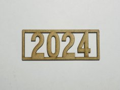 Lazer Kesim 2024 Ahşap Mezuniyet Tabelası Ücretsiz Vektör