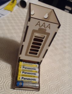 Lazer Kesim AA ve AAA Pil Yuvaları DXF Dosyası