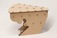 Lazer Kesim Komodin Tabure Ücretsiz Vektör