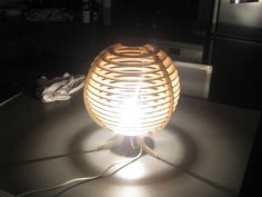 Lazer Kesim Küresel Lamba DXF Dosyası