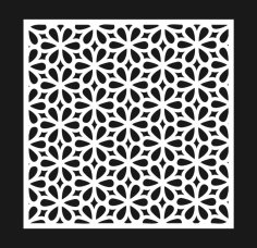 CNC Lazer Kesim İçin Dekoratif Panel Desen Ücretsiz Vektör