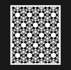 Dekoratif Çiçek Desenleri, CNC Lazer Kesim İçin Geometrik Şablon Ücretsiz Vektör