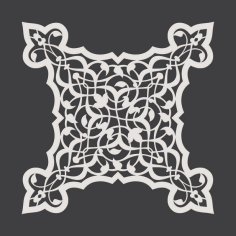 Lazer Kesim İç Mekan Jali Desen Tasarımı DXF Dosyası