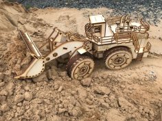 Lazer Kesim Caterpillar 994 Yükleyici 3D Puzzle Ücretsiz Vektör