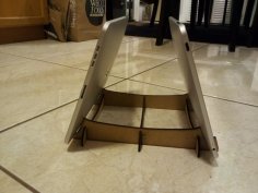 Lazer Kesim Çift Tablet Standı DXF Dosyası