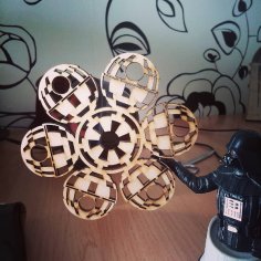 Lazer Kesim Star Wars Dekor Ücretsiz Vektör