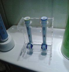 Lazer Kesim Oral-B Diş Fırçası Tutucu Ücretsiz Vektör