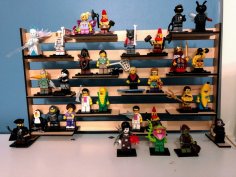 Lazer Kesim Lego Sergileme Standı Rafı SVG Dosyası