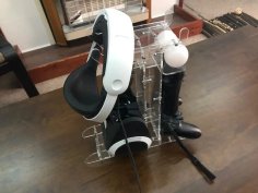 Lazer Kesim Playstation VR PSVR Standı 3mm Akrilik DXF Dosyası