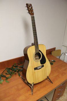 Lazer Kesim Akustik Gitar Standı DXF Dosyası