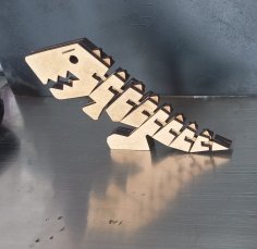 Lazer Kesim Esnek Rex Bükülebilir Ahşap Hayvan Oyuncakları Ücretsiz Vektör