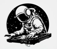 Astronot Dj DXF Dosyası