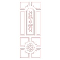 Tasarım Ahşap Kapı DXF Dosyası