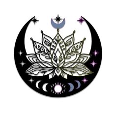 Lazer Kesim Lotus Paneli Ücretsiz Vektör