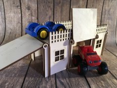 Lazer Kesim Tamirhane 3D Model Ücretsiz Vektör