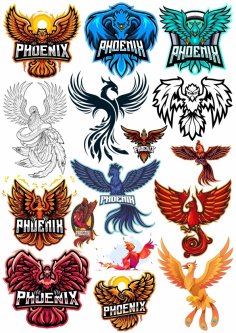 Ücretsiz Phoenix Etiketleri Vektörü