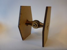 Lazer Kesim Star Wars Mini TIE Fighter DXF Dosyası