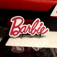 Lazer Kesim Barbie Tabelası SVG Dosyası