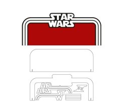 Lazer Kesim Star Wars Arka Plan SVG Dosyası