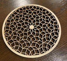 Lazer Kesim Penrose Altlığı DXF Dosyası