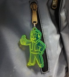 Lazer Kesim Fallout Anahtarlık DXF Dosyası