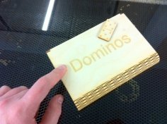 Lazer Kesim Domino Taşları ve Esnek Kutu DXF Dosyası