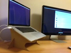 Lazer Kesim Karton Laptop Standı SVG Dosyası