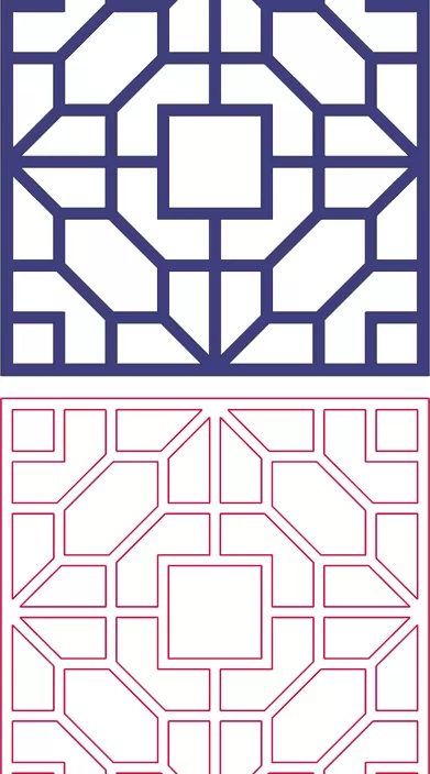 DXF Desen Tasarımları 2D 137 DXF Dosyası DXF çizimi