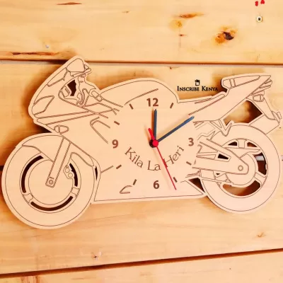 Lazer Kesim Motosiklet Saati CDR çizimi