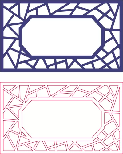 DXF Desen Tasarımları 2B 127 DXF Dosyası DXF çizimi