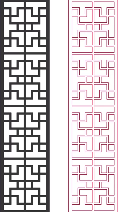 Dxf Desen Tasarımları 2d Izgara DXF Dosyası DXF çizimi