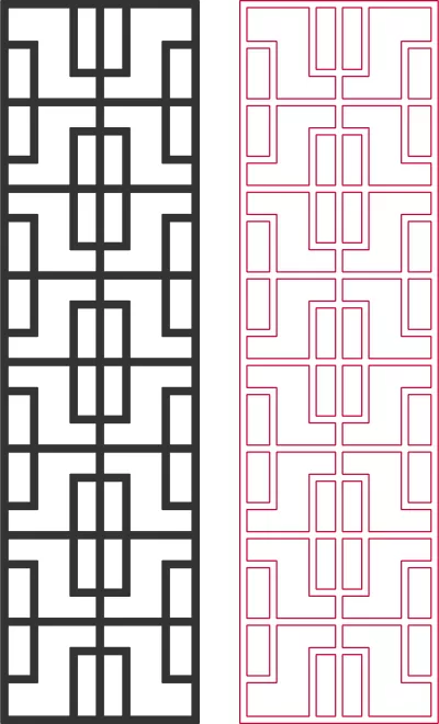 Geometrik Dxf Desen Tasarımları 2D DXF Dosyası DXF çizimi