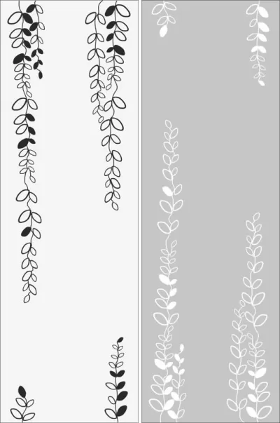 Minimal Çiçek Deseni Ücretsiz Vektör CDR çizimi