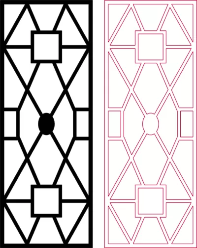 DXF Desen Tasarımları 2D 155 DXF Dosyası DXF çizimi