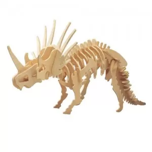 Styracosaurus 3D Puzzle DXF Dosyası DXF çizimi