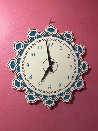 Saat Model 1 DXF Dosyası DXF çizimi