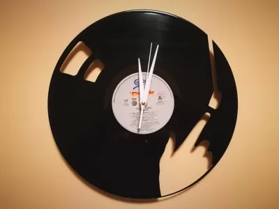 Orologio Vinile Disco LP Saat dxf dosyası DXF çizimi