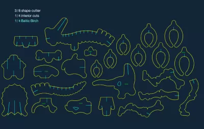 Dinozor 2 dxf dosyası DXF çizimi
