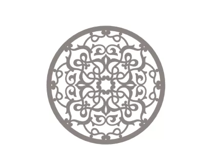 Stilize Vektör Mandala Süsü DXF Dosyası DXF çizimi