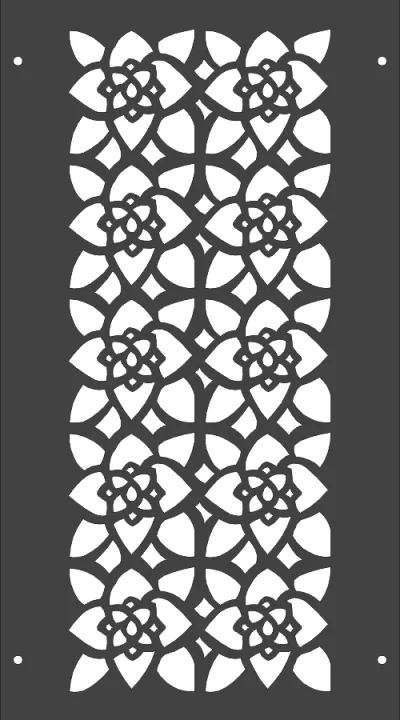 Çiçek Desen Ayırıcı DXF Dosyası DXF çizimi