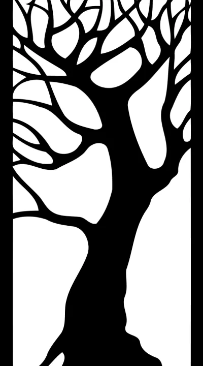 Ağaç – Dekoratif Panel DXF Dosyası DXF çizimi
