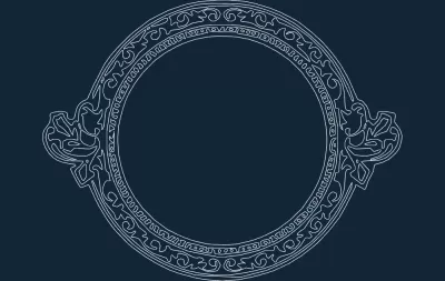 Cool Circle çerçeve dxf dosyası DXF çizimi