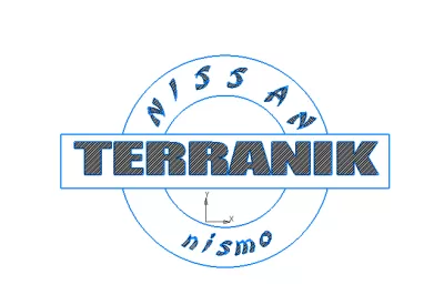 Nissan Titanik Amblemi DXF Dosyası DXF çizimi