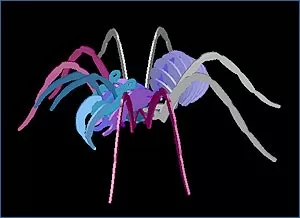 Örümcek (spinne) dxf dosyası DXF çizimi