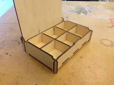 Kutu DXF Dosyası DXF çizimi