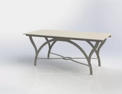 Modern Masa dxf dosyası DXF çizimi