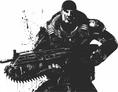 Gears of War Vektör Ücretsiz Vektör CDR çizimi