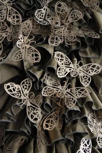 Steampunk Kelebek Ücretsiz Vektör CDR çizimi