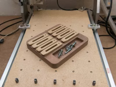 CNC Router Kelepçe Tepsisi DXF Dosyası DXF çizimi