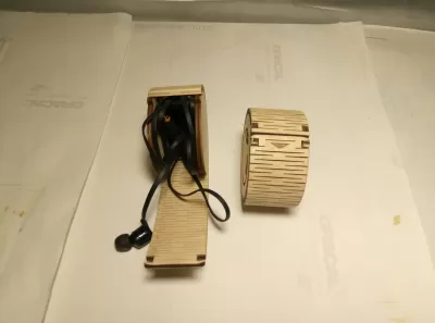 Kulaklık Kutusu 4mm Lazer Kesim Ücretsiz Vektör CDR çizimi